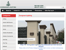 Tablet Screenshot of evergreenlighting.com
